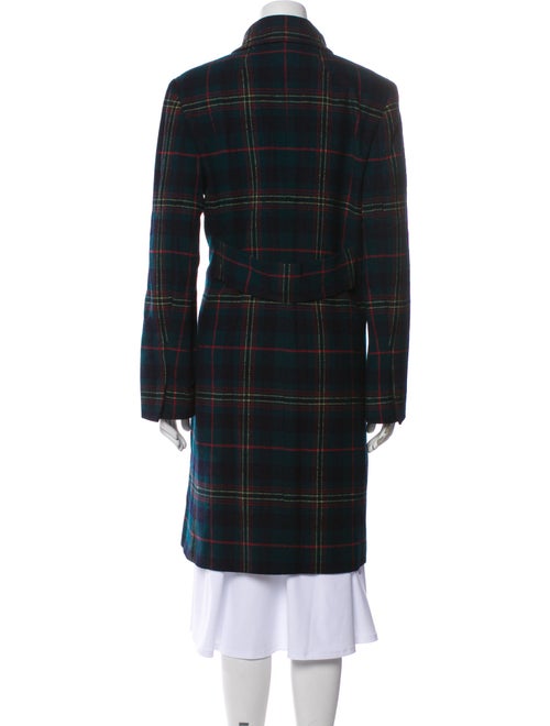 Lauren Ralph Lauren Wool Plaid Print Peacoat