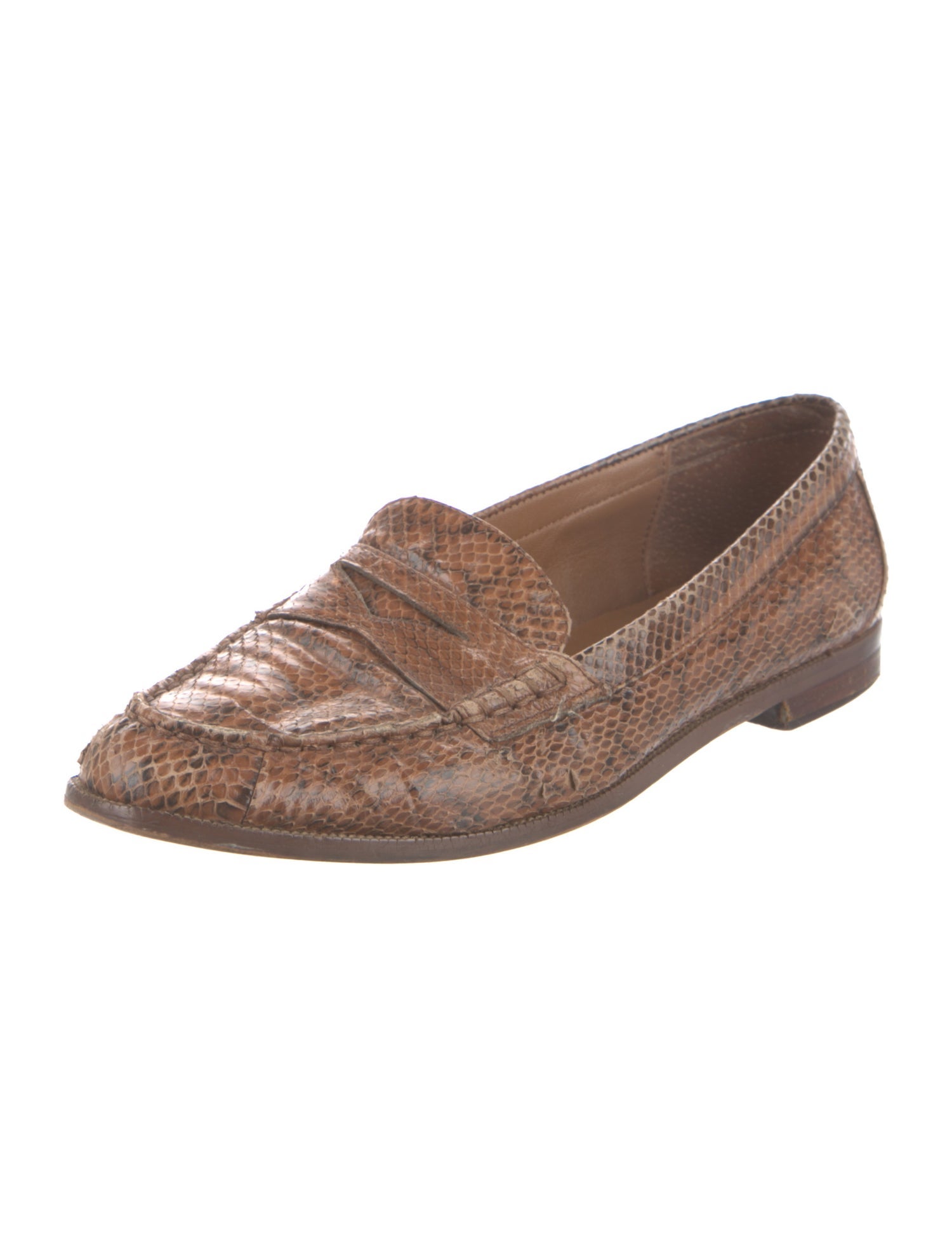 Lauren Ralph Lauren Snakeskin Animal Print Loafers