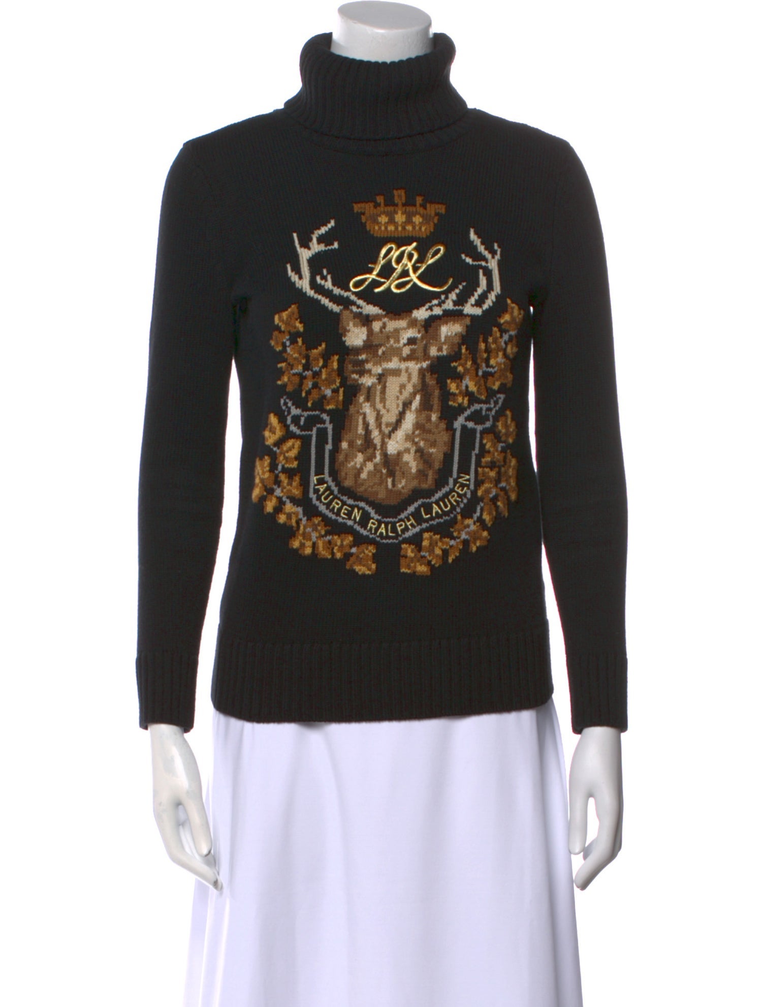 Lauren Ralph Lauren Printed Turtleneck Sweater