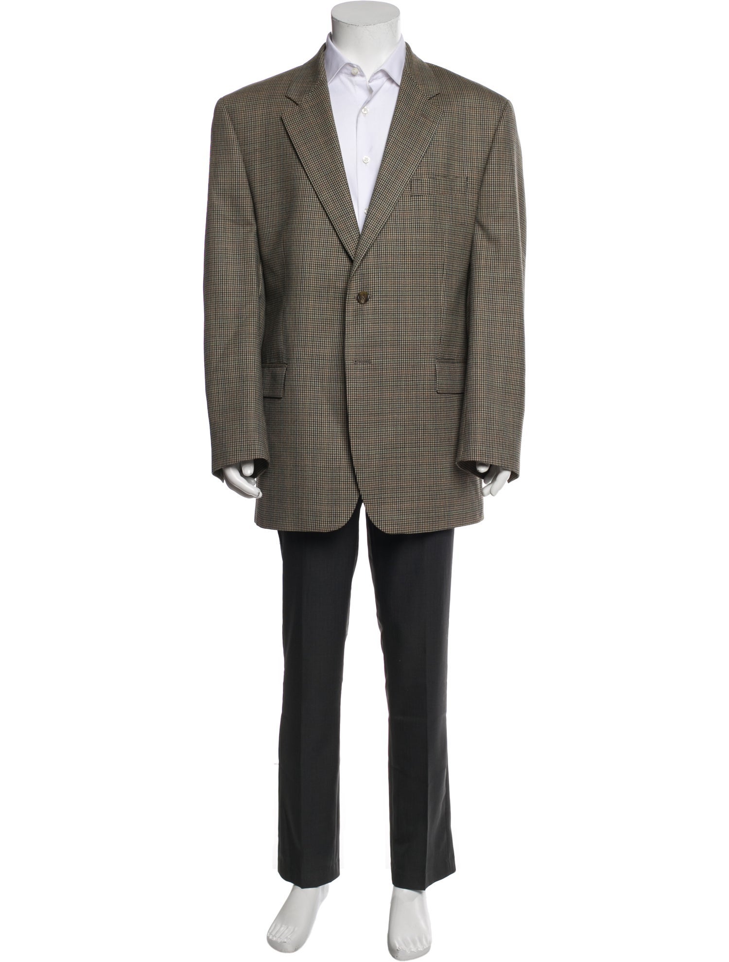 Lauren Ralph Lauren Wool Plaid Print Blazer