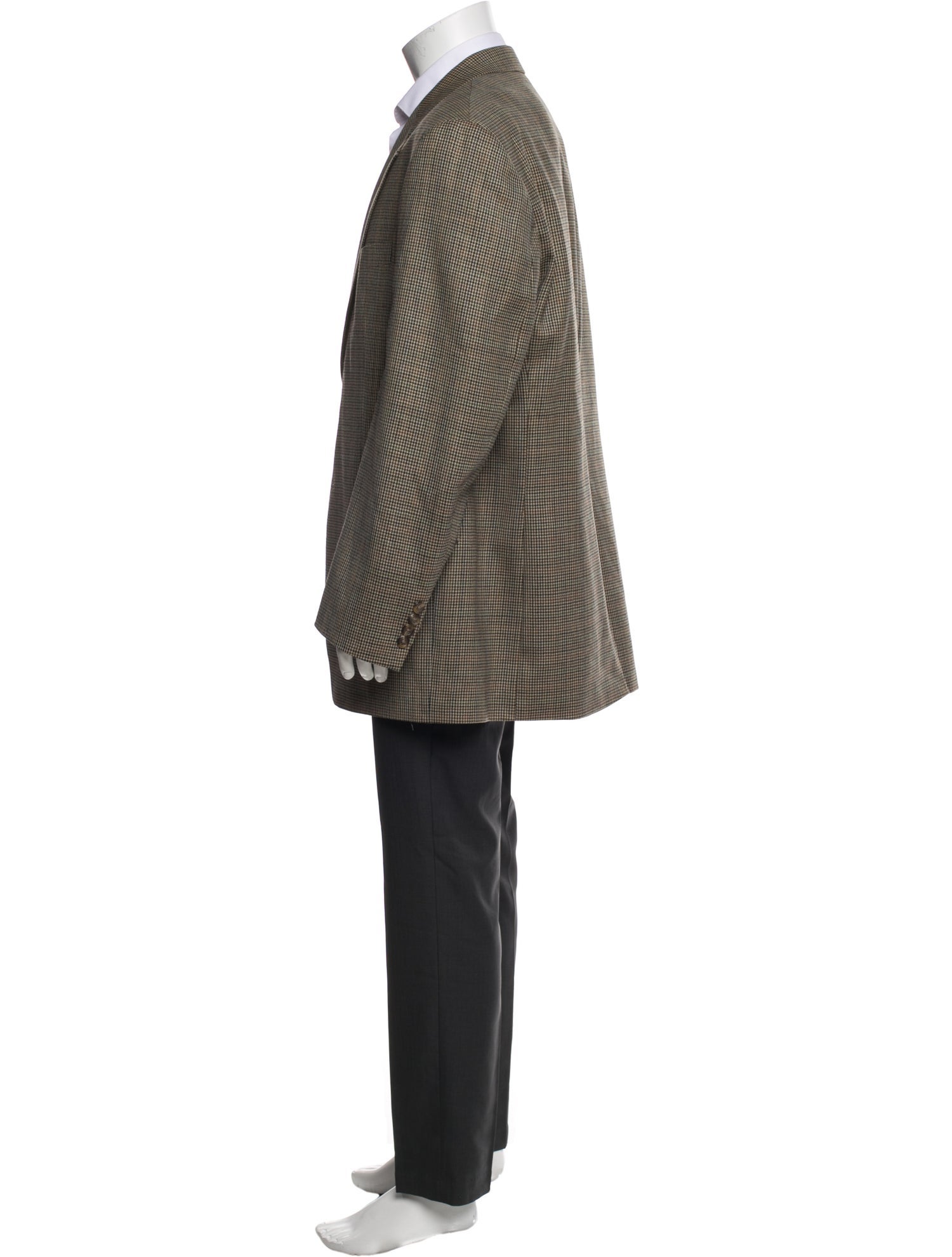 Lauren Ralph Lauren Wool Plaid Print Blazer