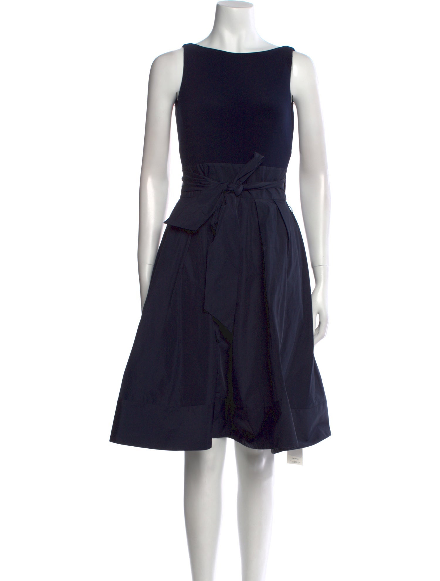 Lauren Ralph Lauren Bateau Neckline Knee-Length Dress