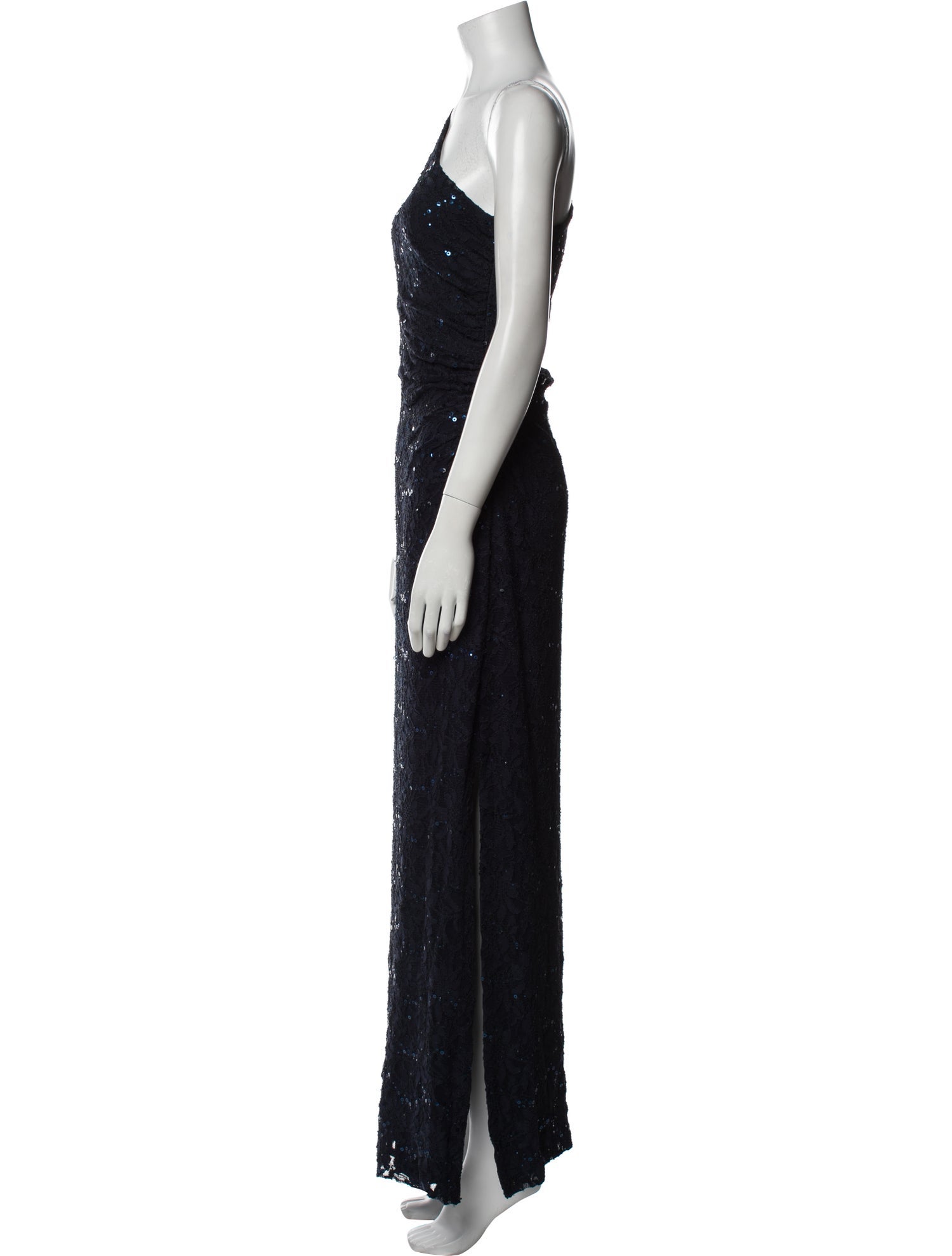 Lauren Ralph Lauren One-Shoulder Long Dress