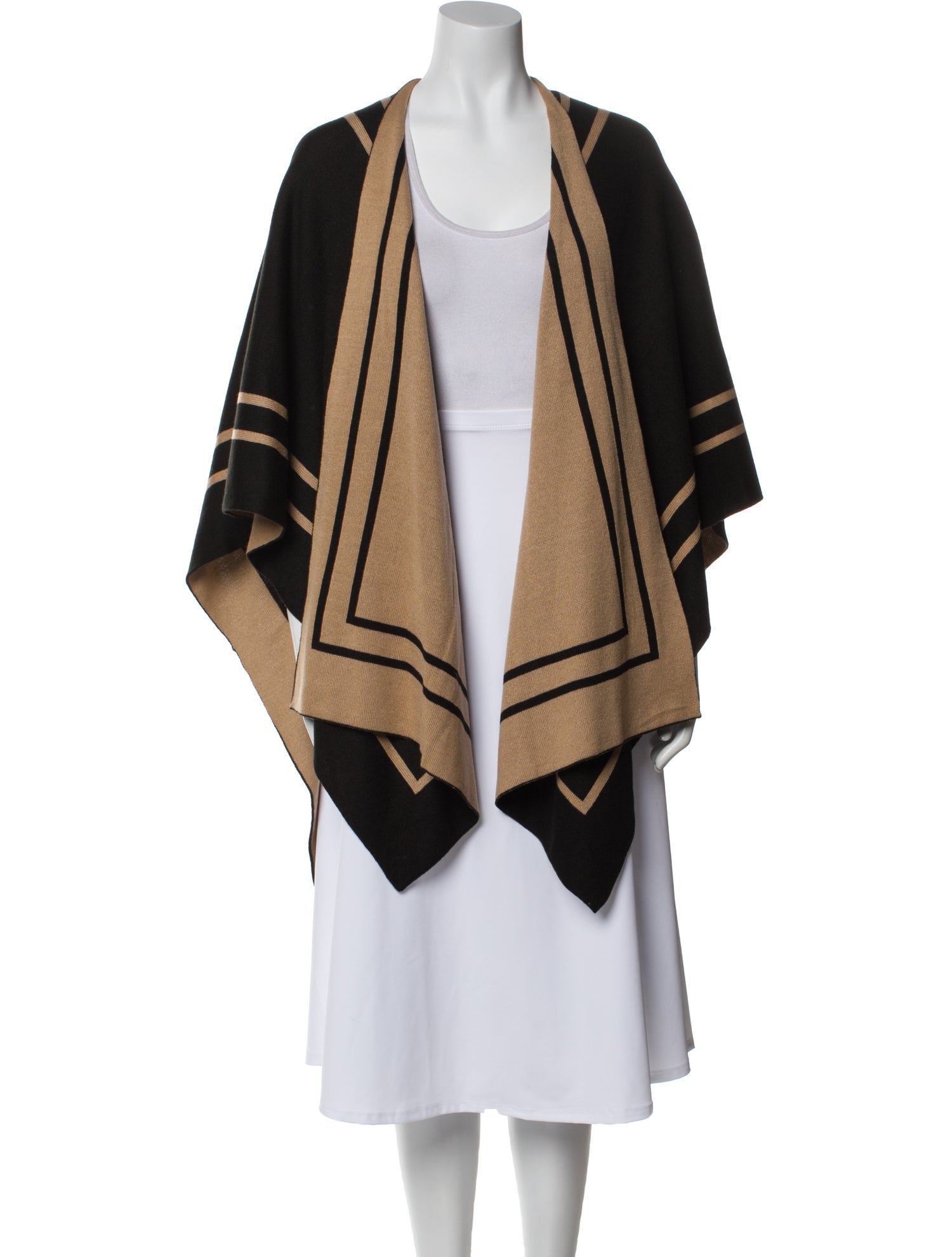 Lauren Ralph Lauren Striped Open Front Sweater