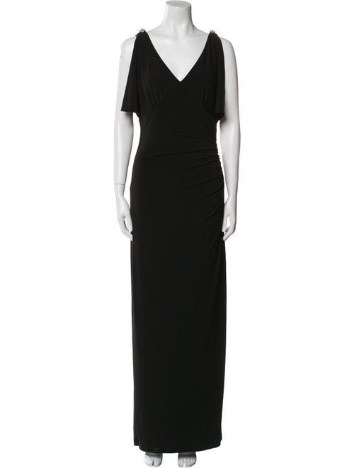 Lauren Ralph Lauren V-Neck Long Dress