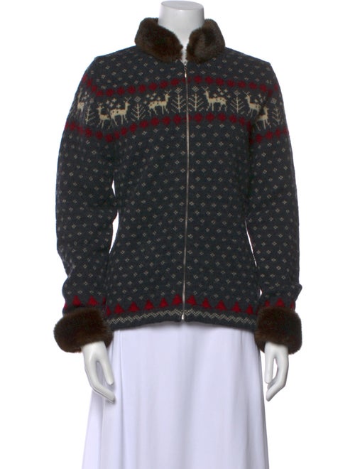 Lauren Ralph Lauren Wool Printed Sweater