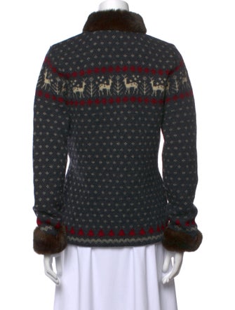 Lauren Ralph Lauren Wool Printed Sweater