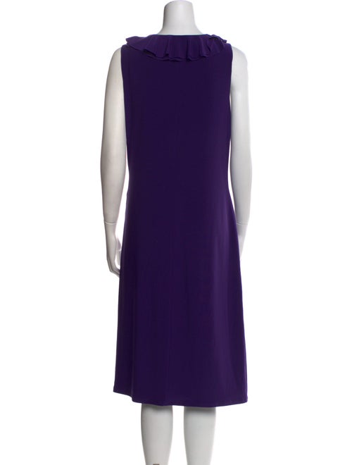 Lauren Ralph Lauren V-Neck Midi Length Dress