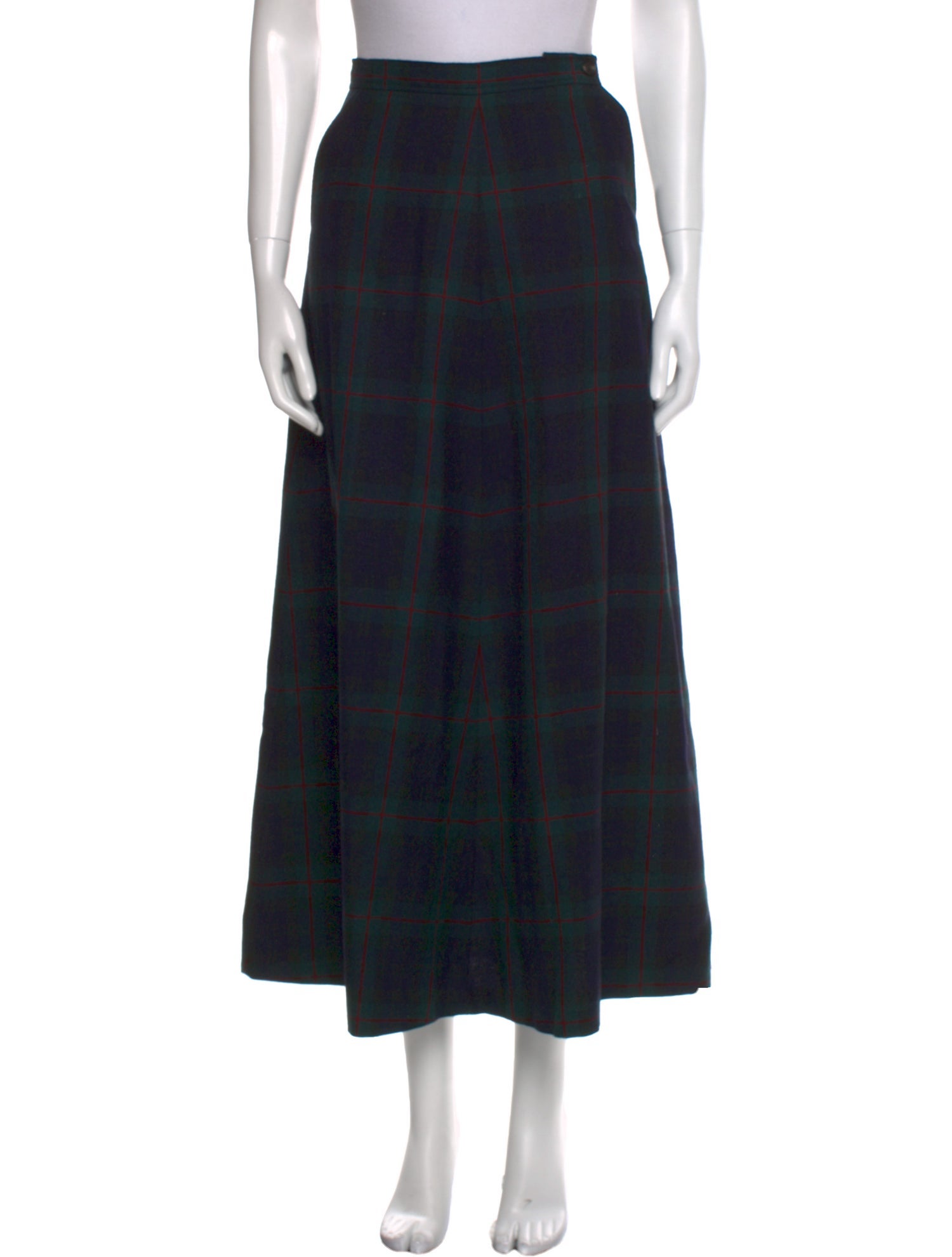 Lauren Ralph Lauren Wool Midi Length Skirt