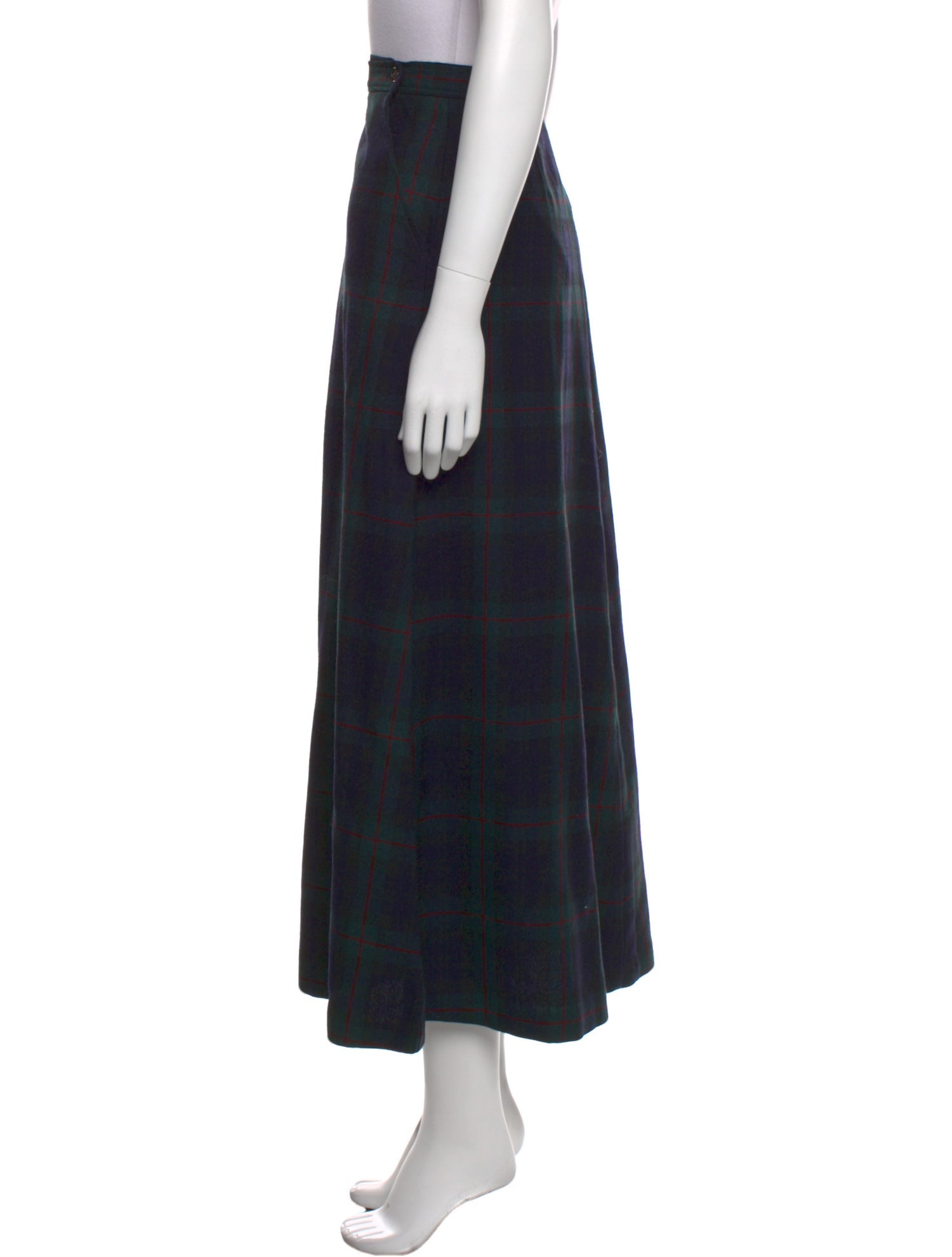 Lauren Ralph Lauren Wool Midi Length Skirt