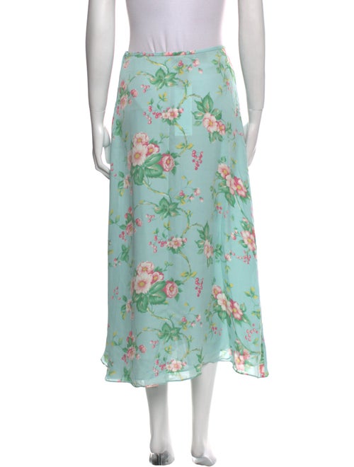 Lauren Ralph Lauren Silk Midi Length Skirt