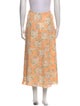 Lauren Ralph Lauren Silk Midi Length Skirt