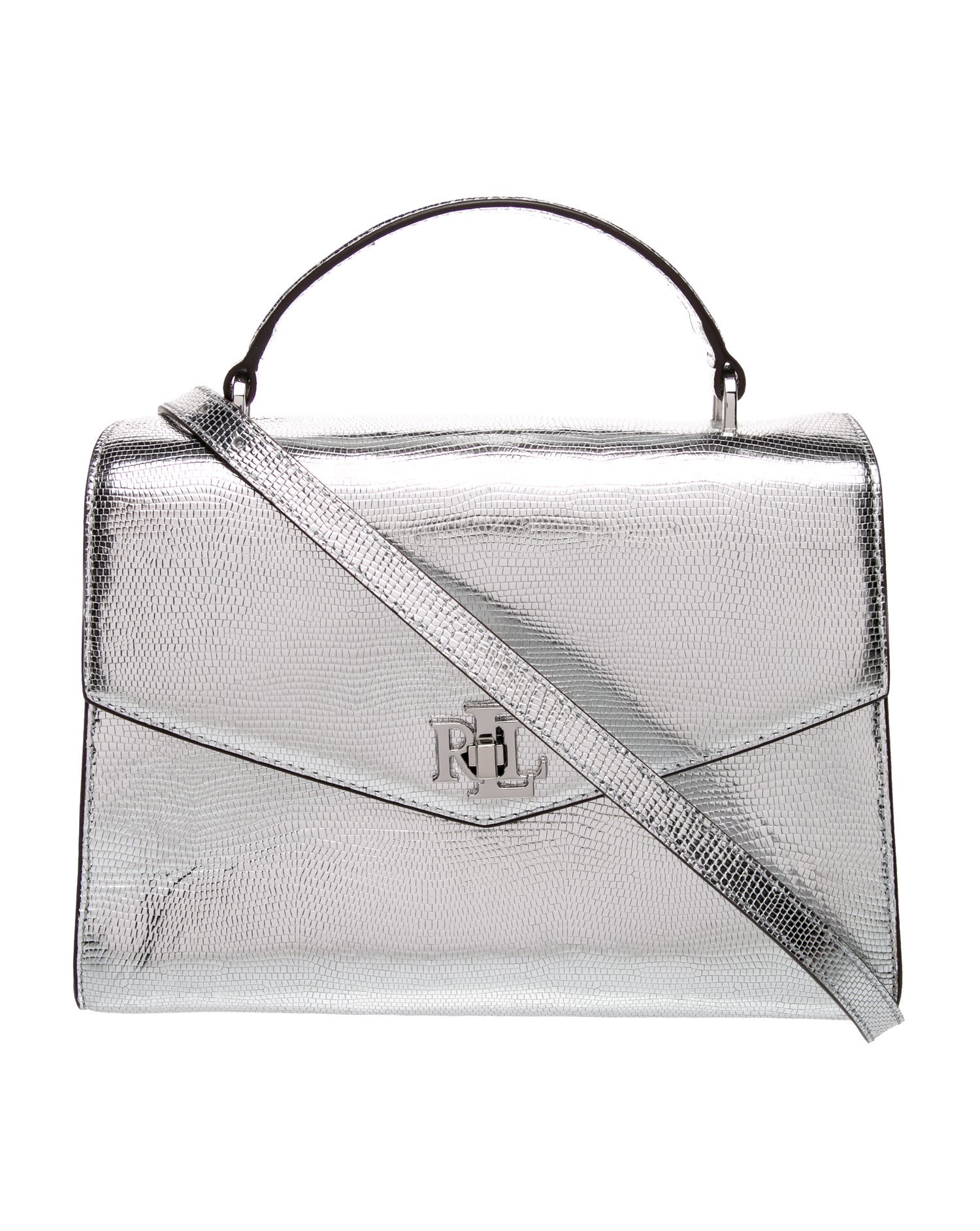 Lauren Ralph Lauren Leather Top Handle Bag