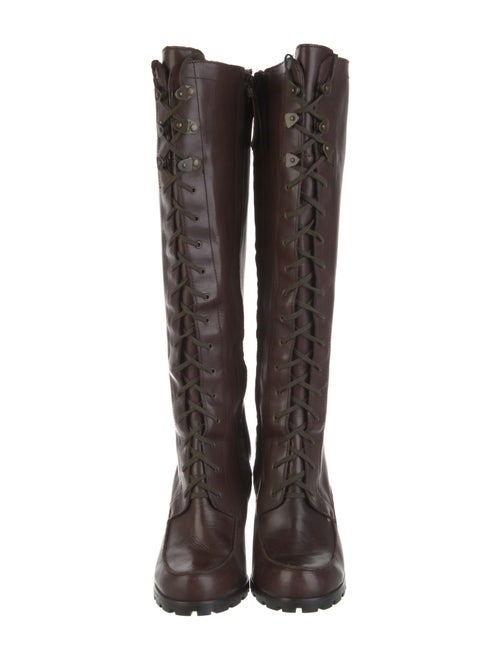 Lauren Ralph Lauren Leather Lace-Up Boots