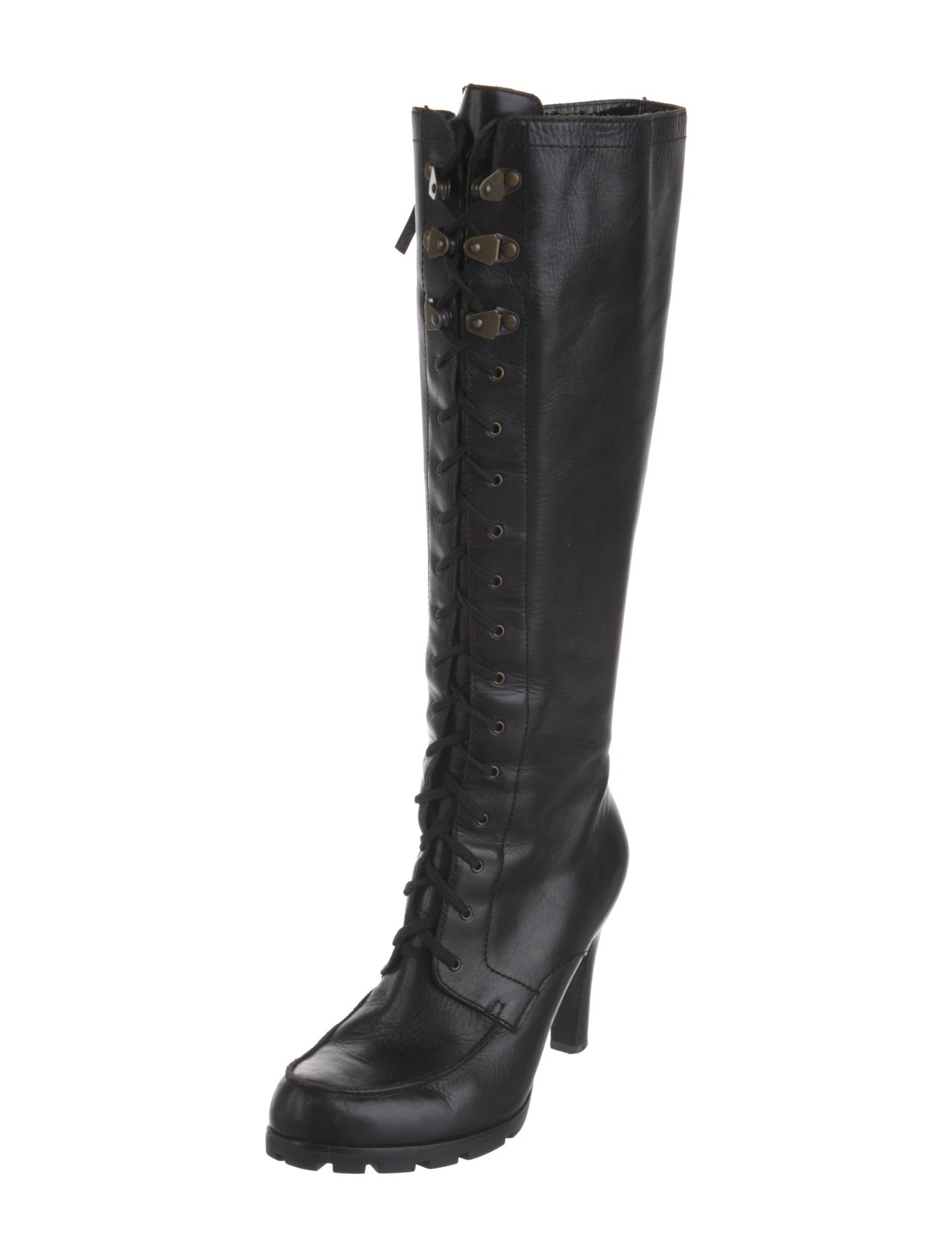 Lauren Ralph Lauren Leather Lace-Up Boots