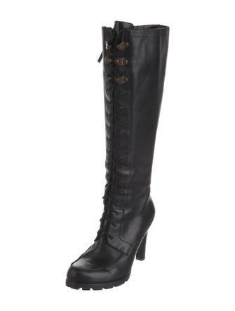 Lauren Ralph Lauren Leather Lace-Up Boots