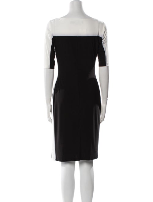 Lauren Ralph Lauren Bateau Neckline Knee-Length Dress