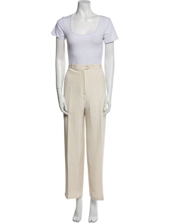 Lauren Ralph Lauren Silk Striped Pantsuit