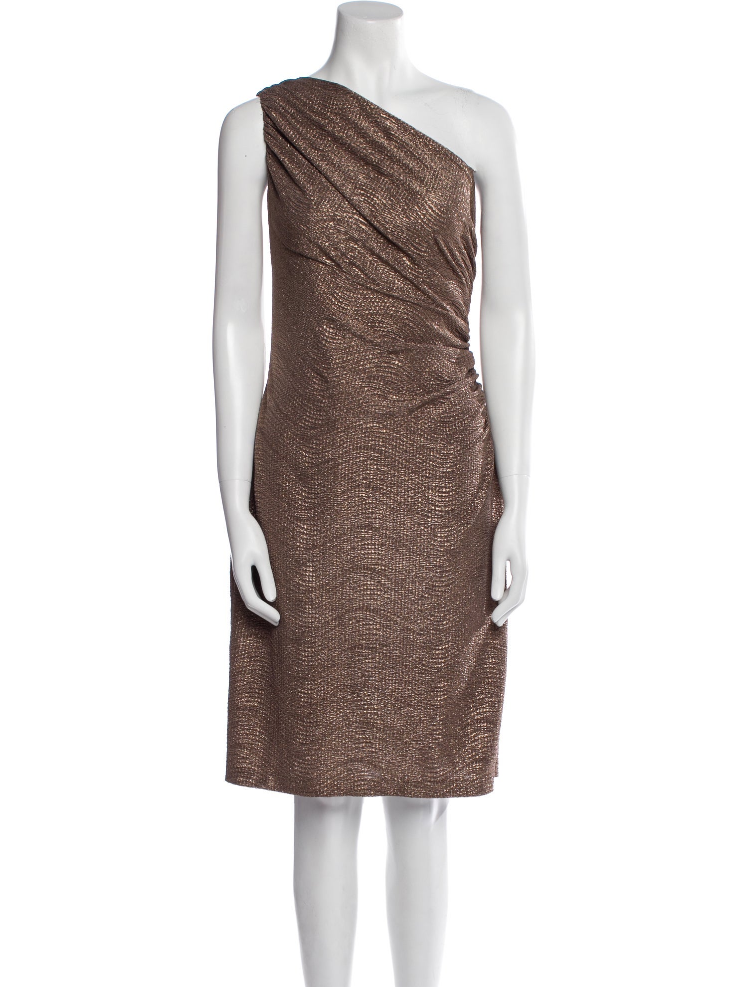 Lauren Ralph Lauren One-Shoulder Knee-Length Dress