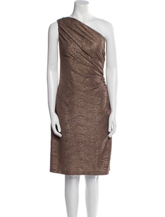 Lauren Ralph Lauren One-Shoulder Knee-Length Dress