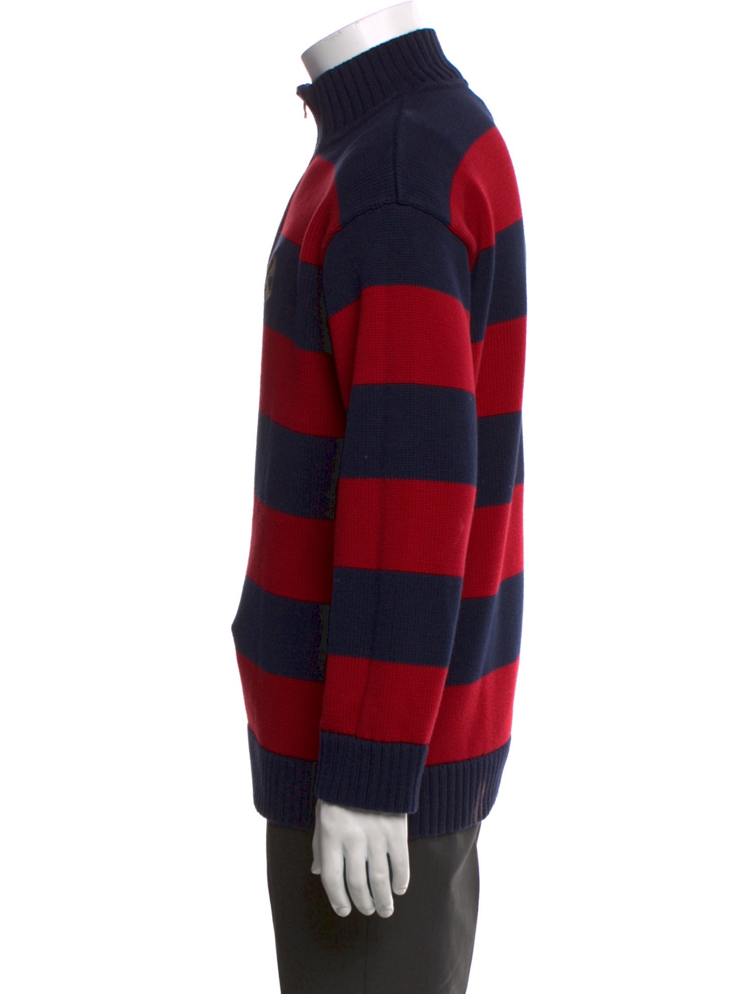 Lauren Ralph Lauren Striped Turtleneck Polo Sweater