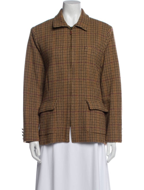 Lauren Ralph Lauren Wool Plaid Print Blazer