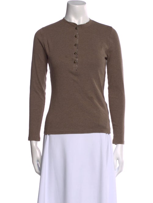 Lauren Ralph Lauren Mock Neck Long Sleeve Polo