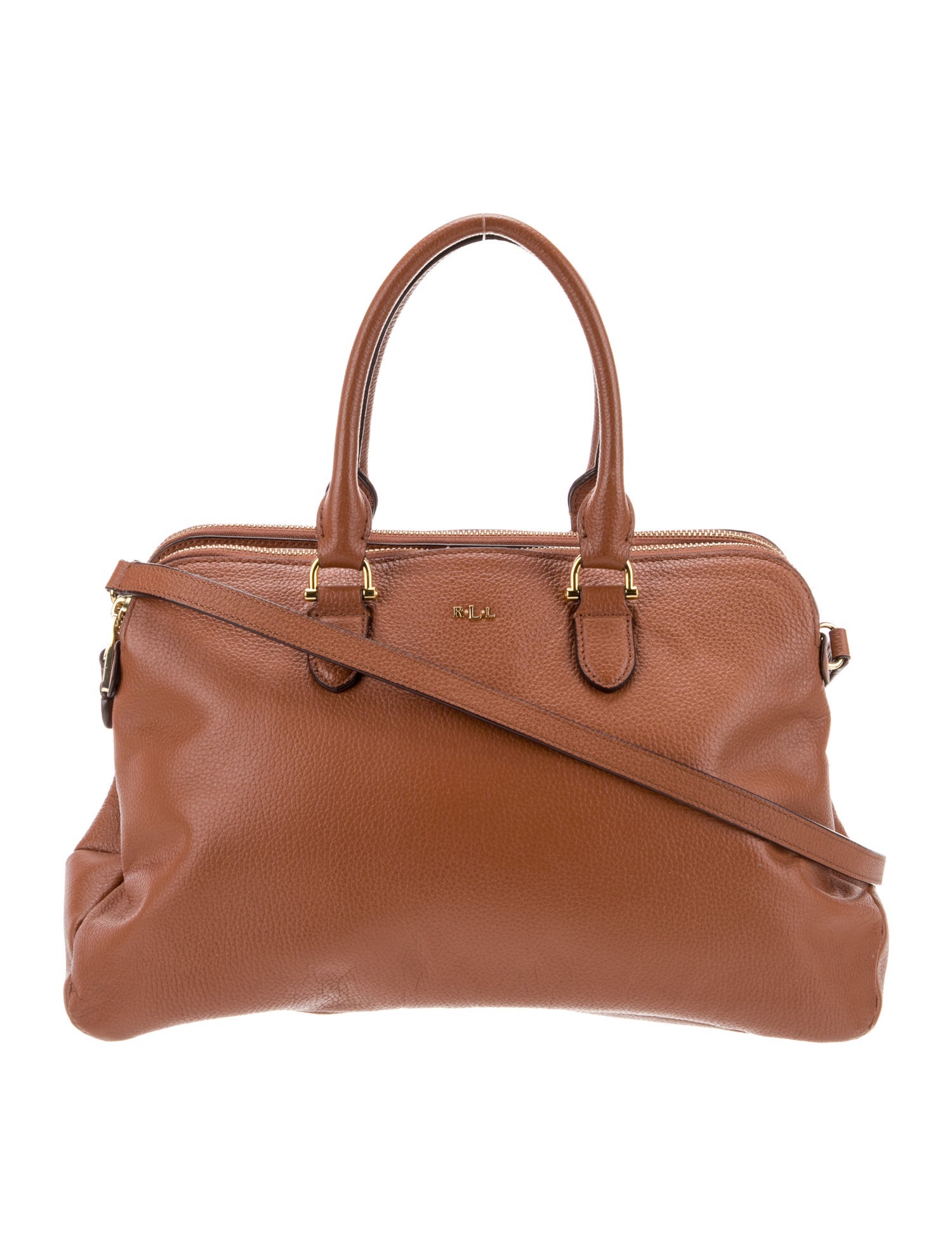Lauren Ralph Lauren Leather Top Handle Bag