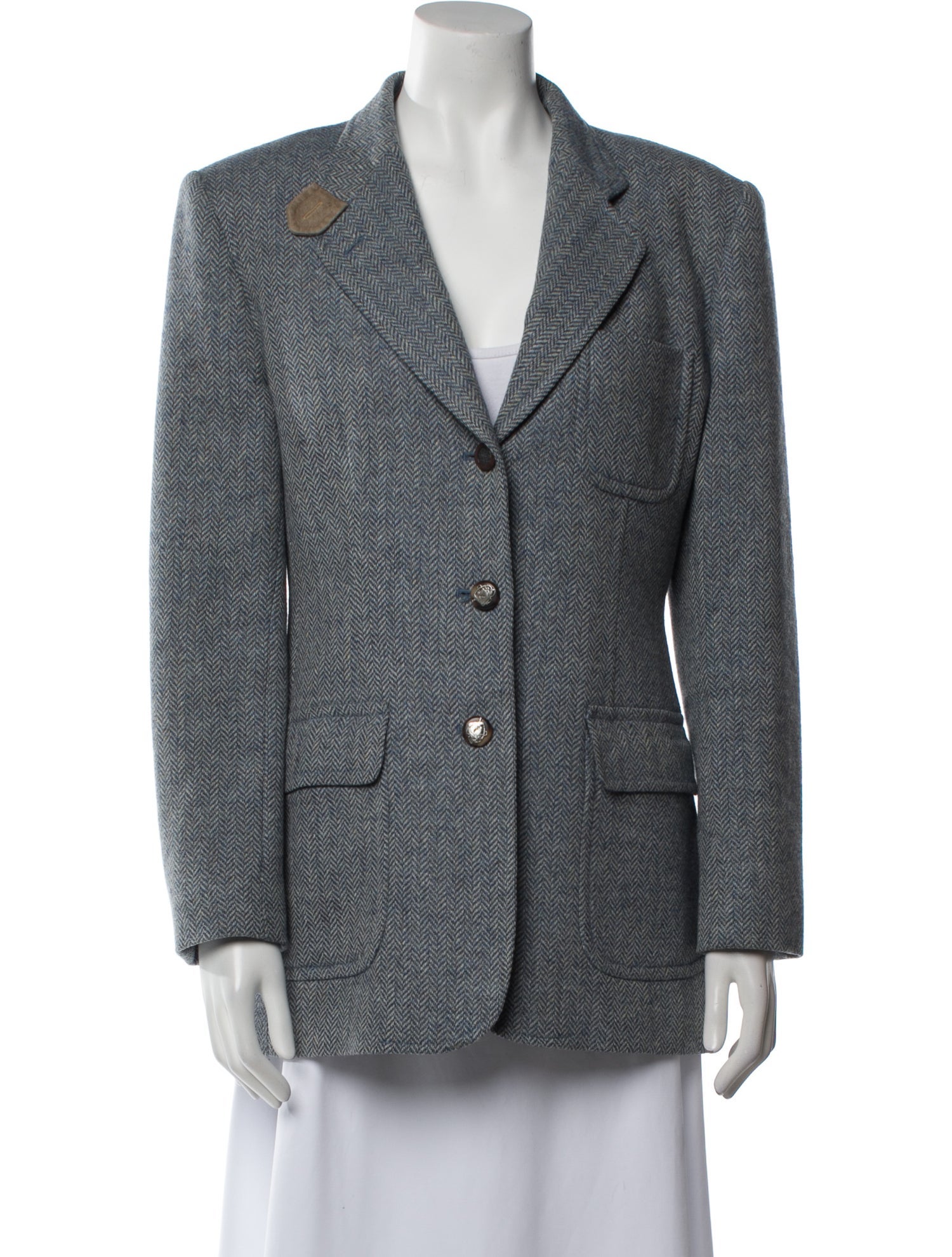 Lauren Ralph Lauren Wool Printed Blazer