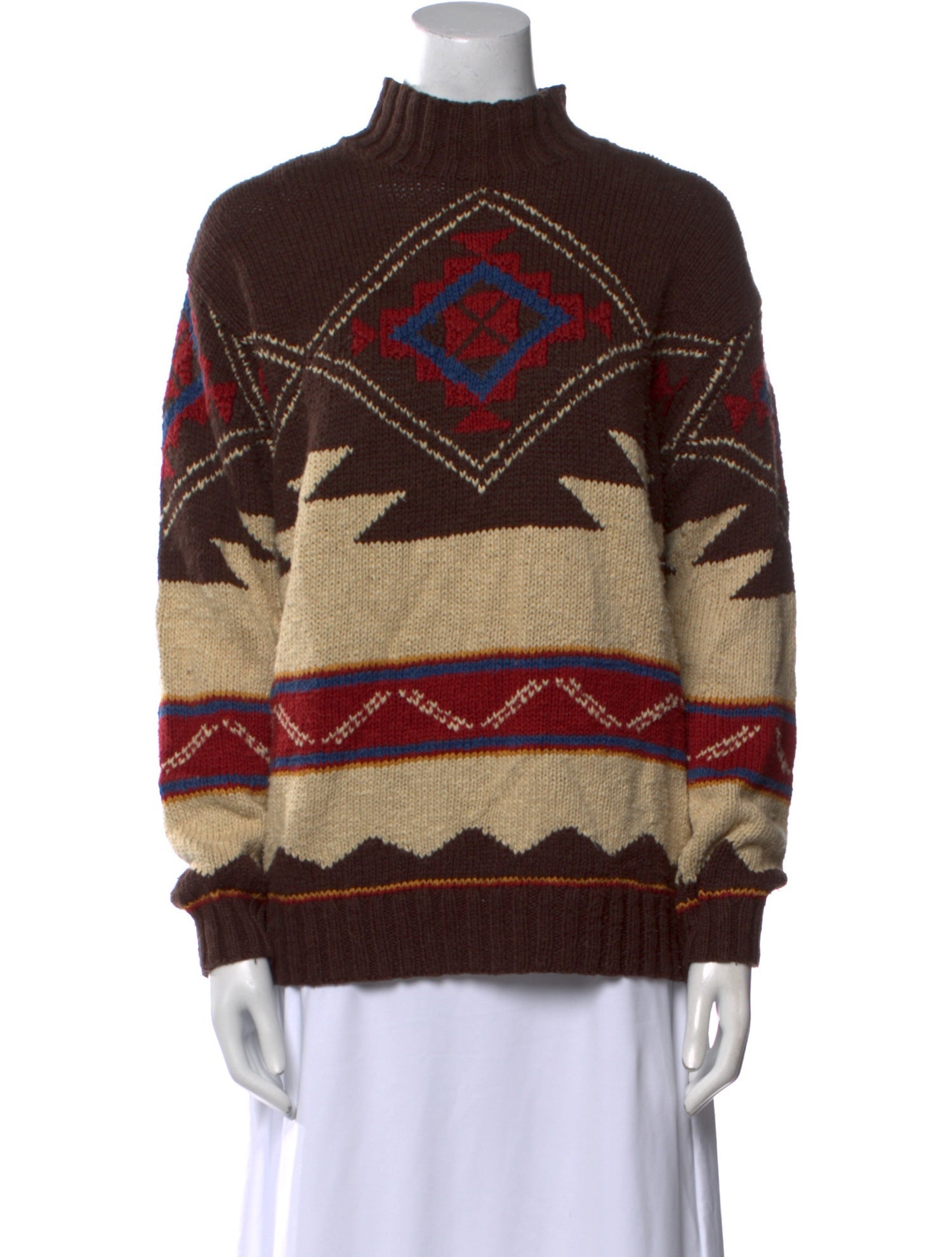 Lauren Ralph Lauren Printed Turtleneck Sweater
