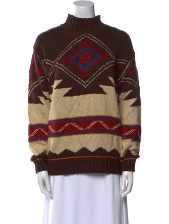 Lauren Ralph Lauren Printed Turtleneck Sweater