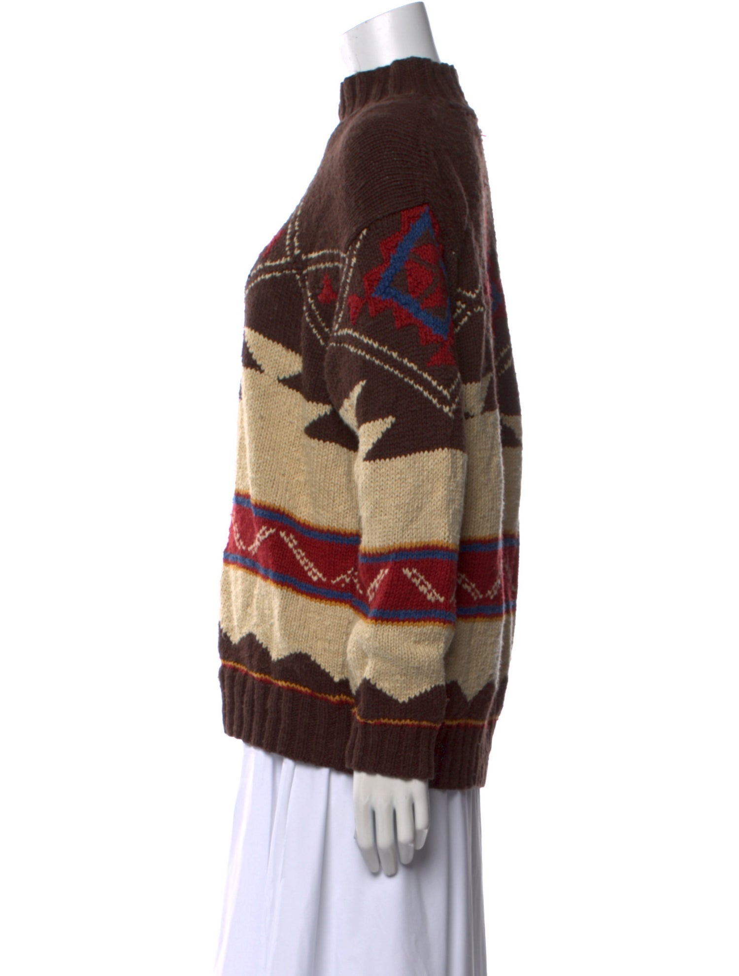 Lauren Ralph Lauren Printed Turtleneck Sweater