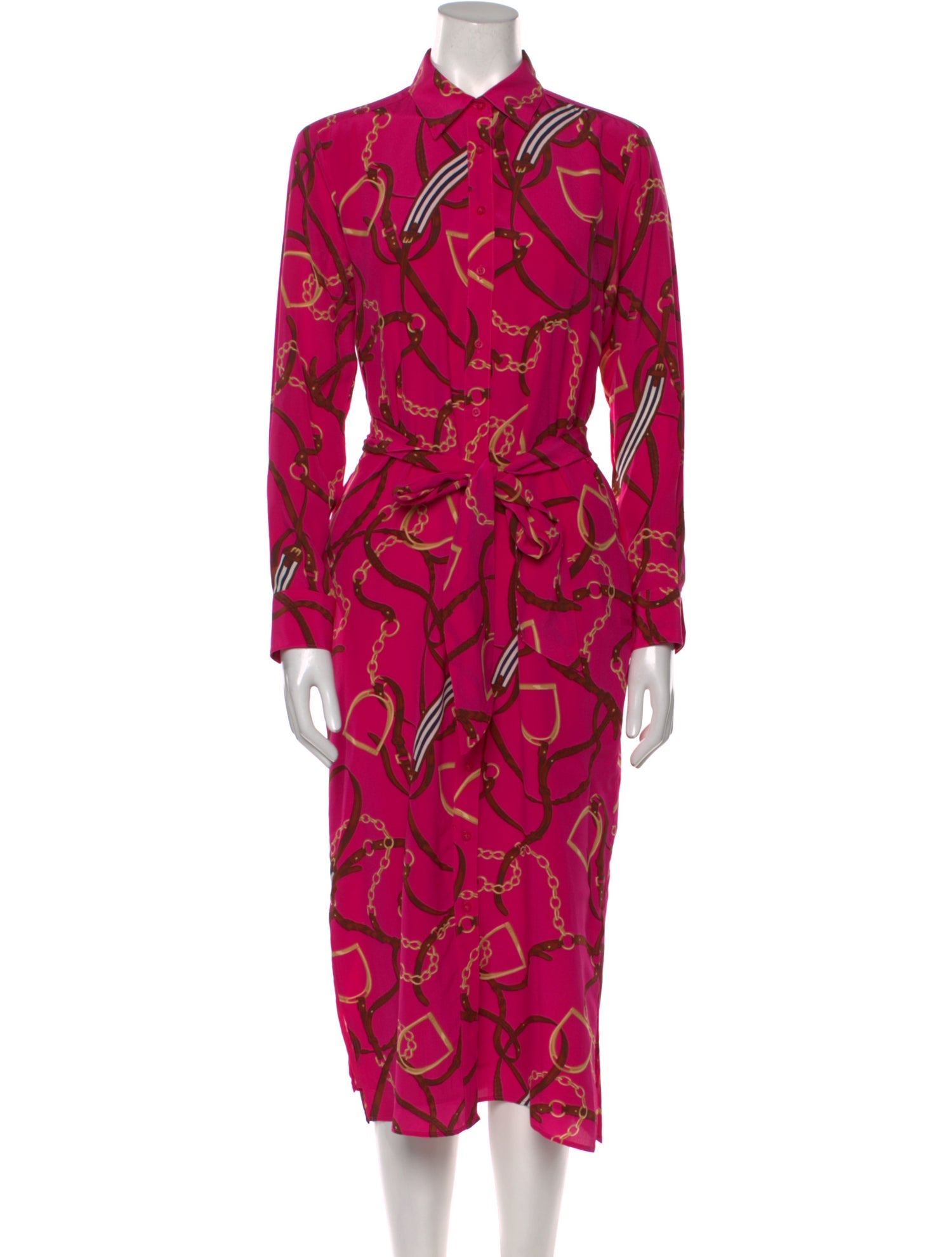 Lauren Ralph Lauren Silk Midi Length Dress