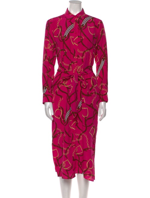 Lauren Ralph Lauren Silk Midi Length Dress