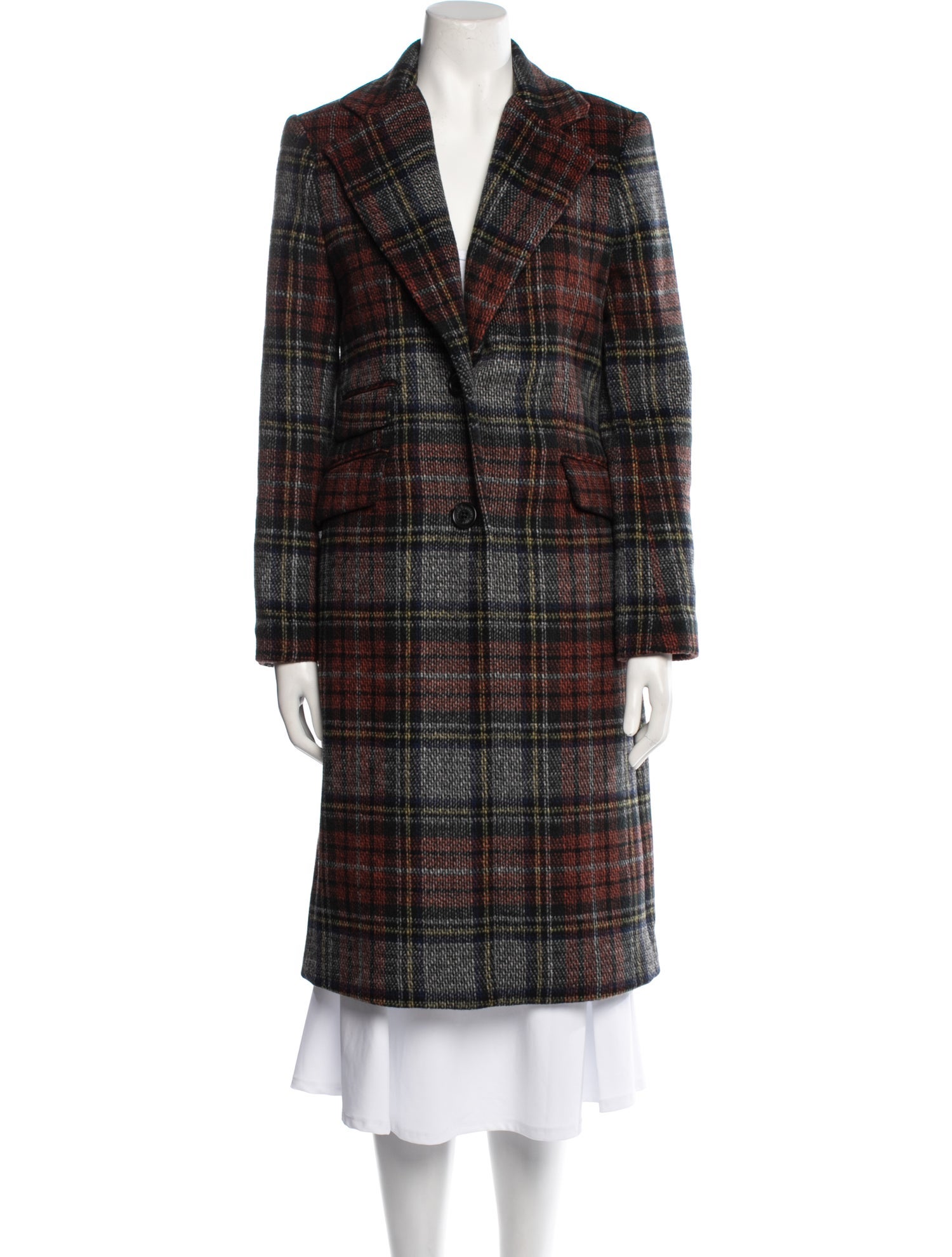 Lauren Ralph Lauren Plaid Print Peacoat