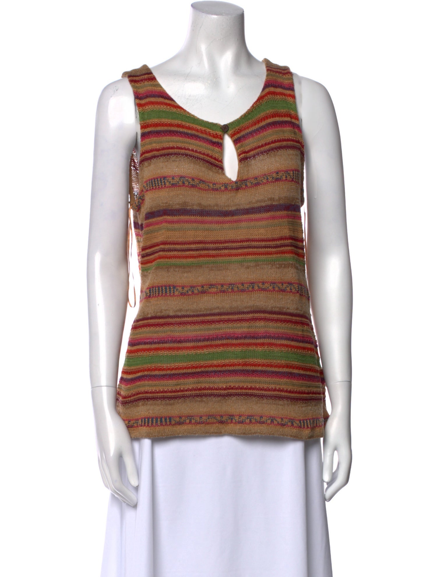 Lauren Ralph Lauren Linen Striped Top