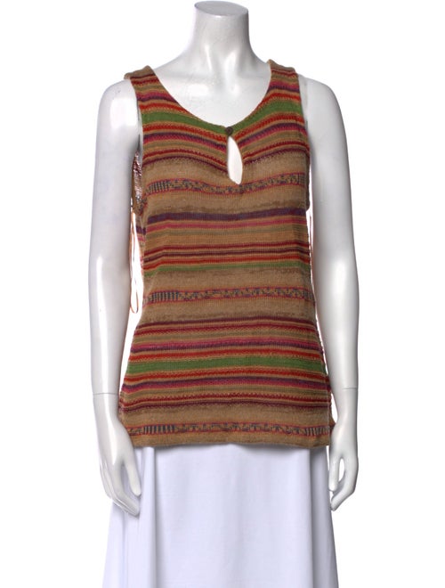 Lauren Ralph Lauren Linen Striped Top