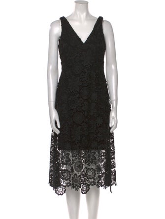 Lauren Ralph Lauren Lace Midi Length Dress