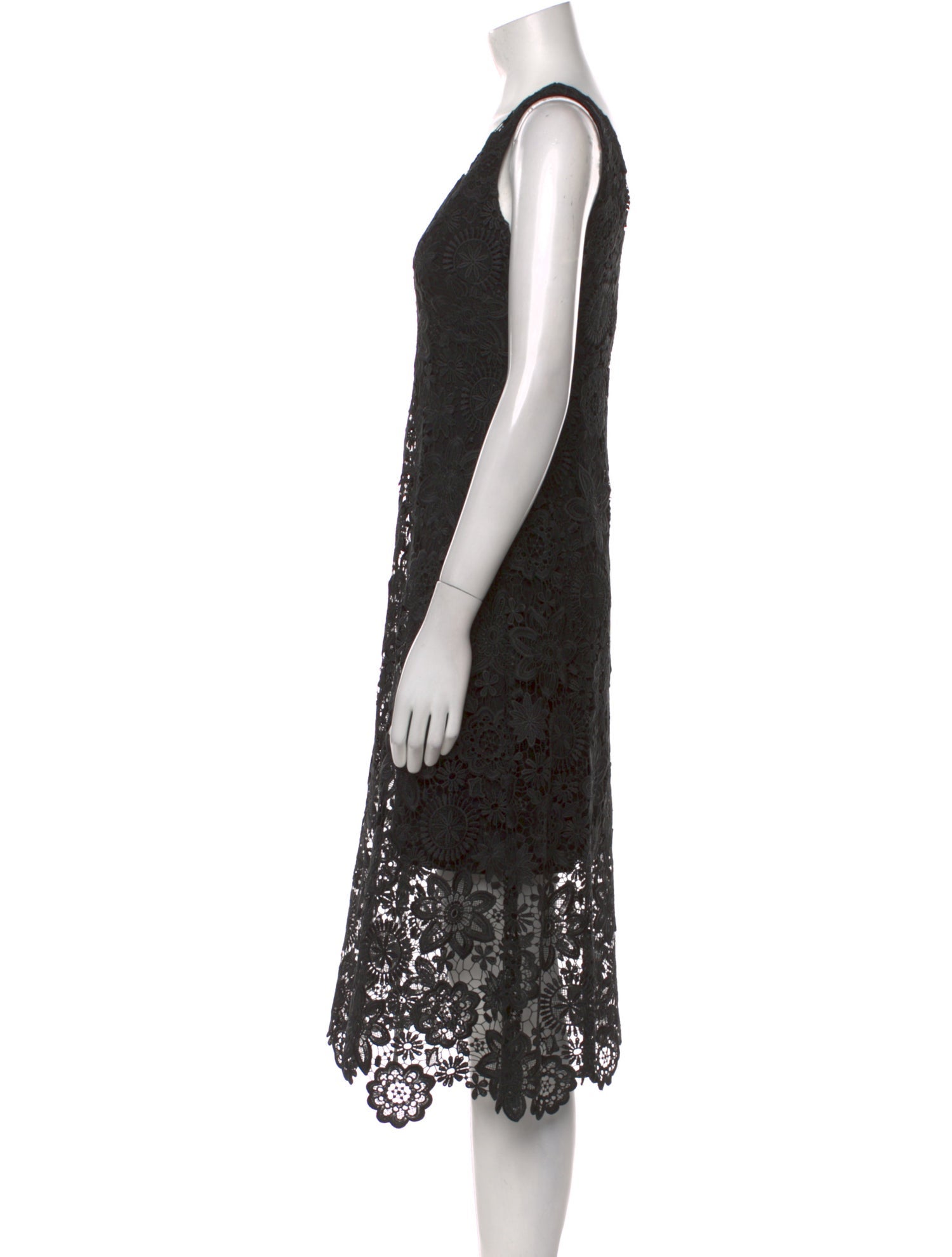 Lauren Ralph Lauren Lace Midi Length Dress