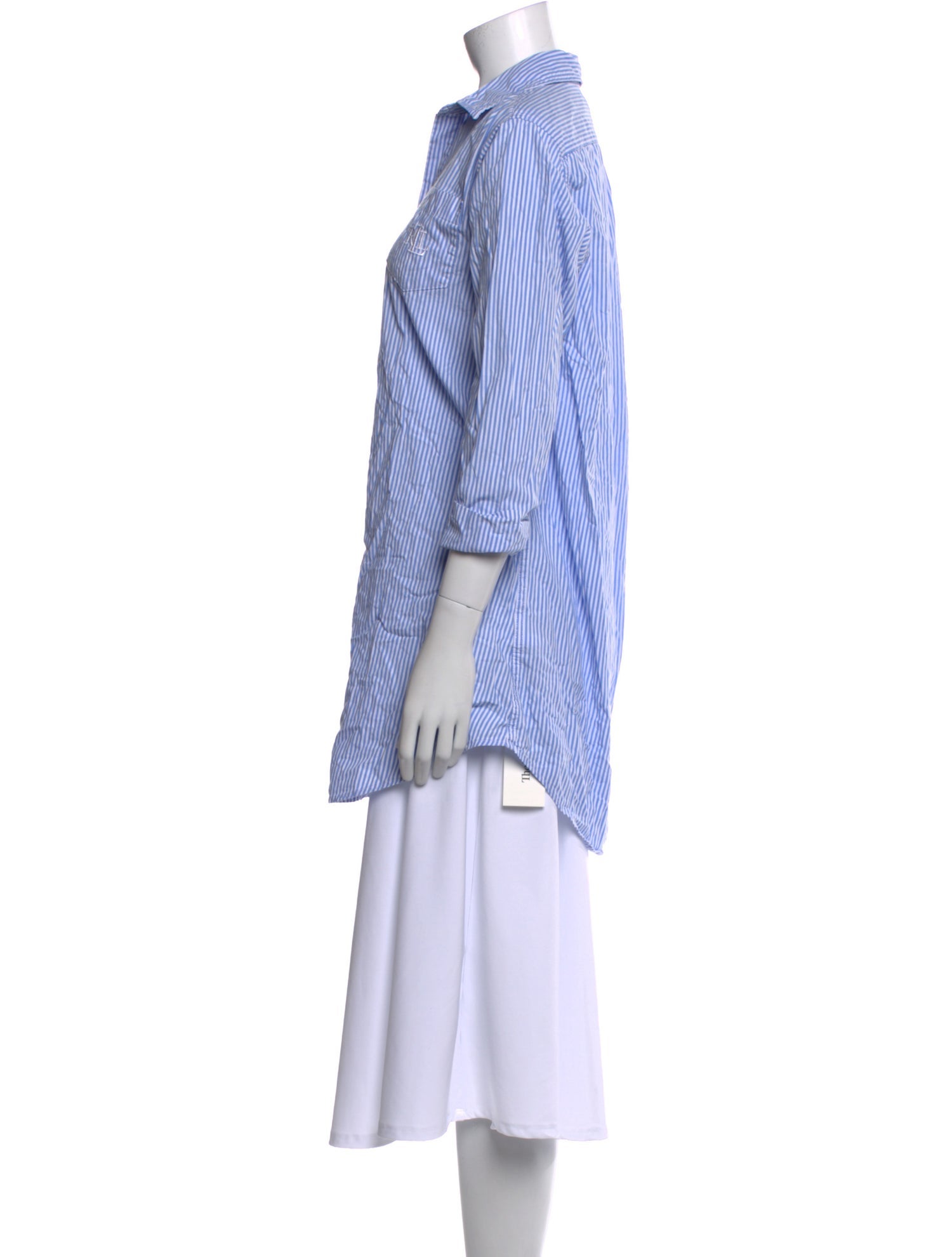 Lauren Ralph Lauren Striped Three-Quarter Sleeve Tunic