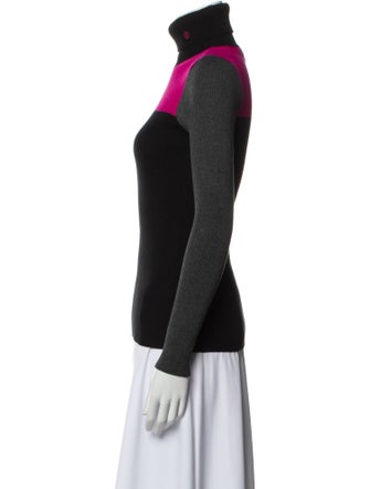 Lauren Ralph Lauren Colorblock Pattern Turtleneck Sweater