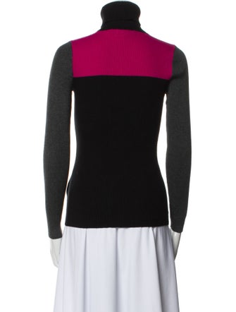 Lauren Ralph Lauren Colorblock Pattern Turtleneck Sweater
