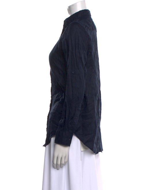 Lauren Ralph Lauren Linen Long Sleeve Button-Up Top