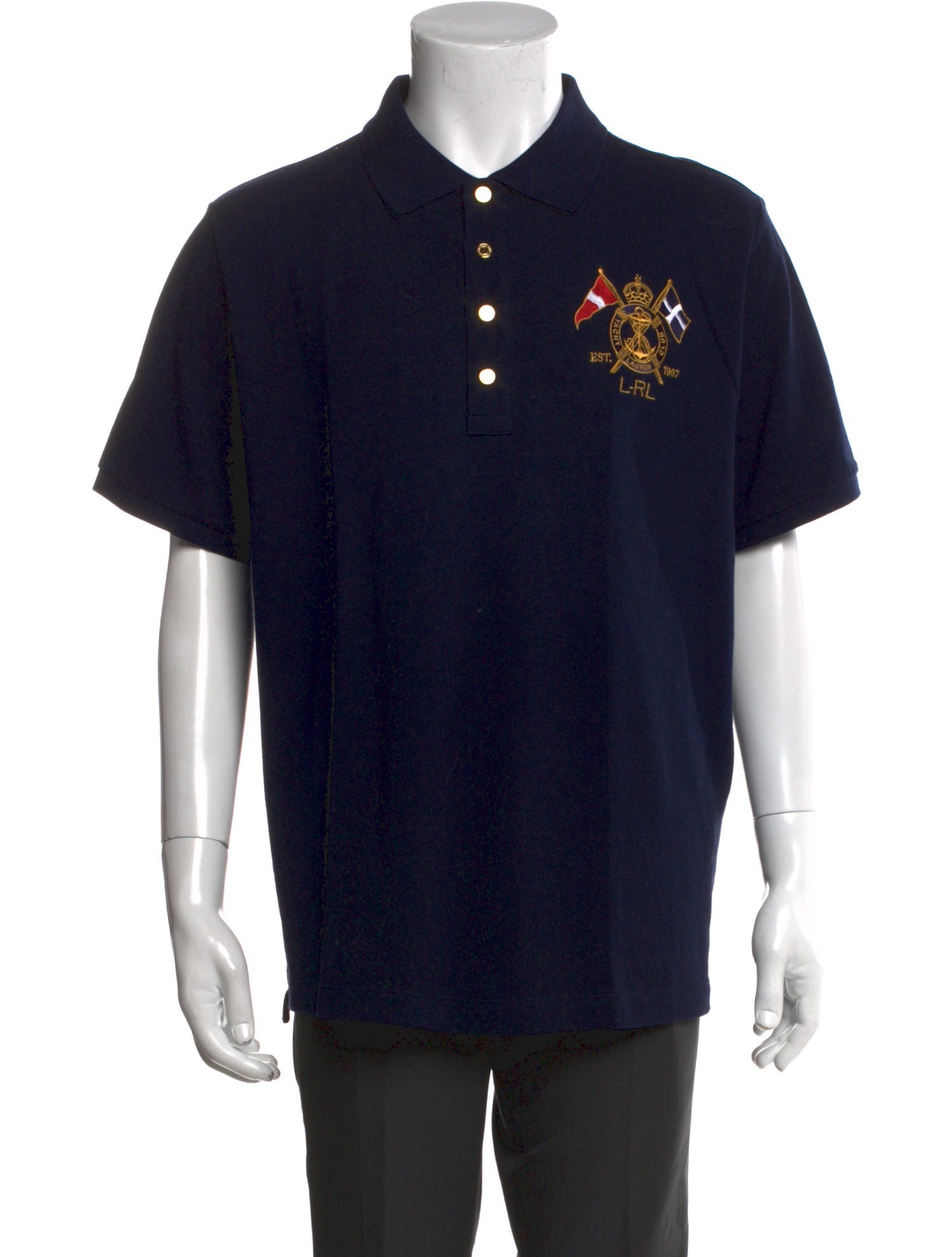 Lauren Ralph Lauren Graphic Print Crew Neck Polo Shirt