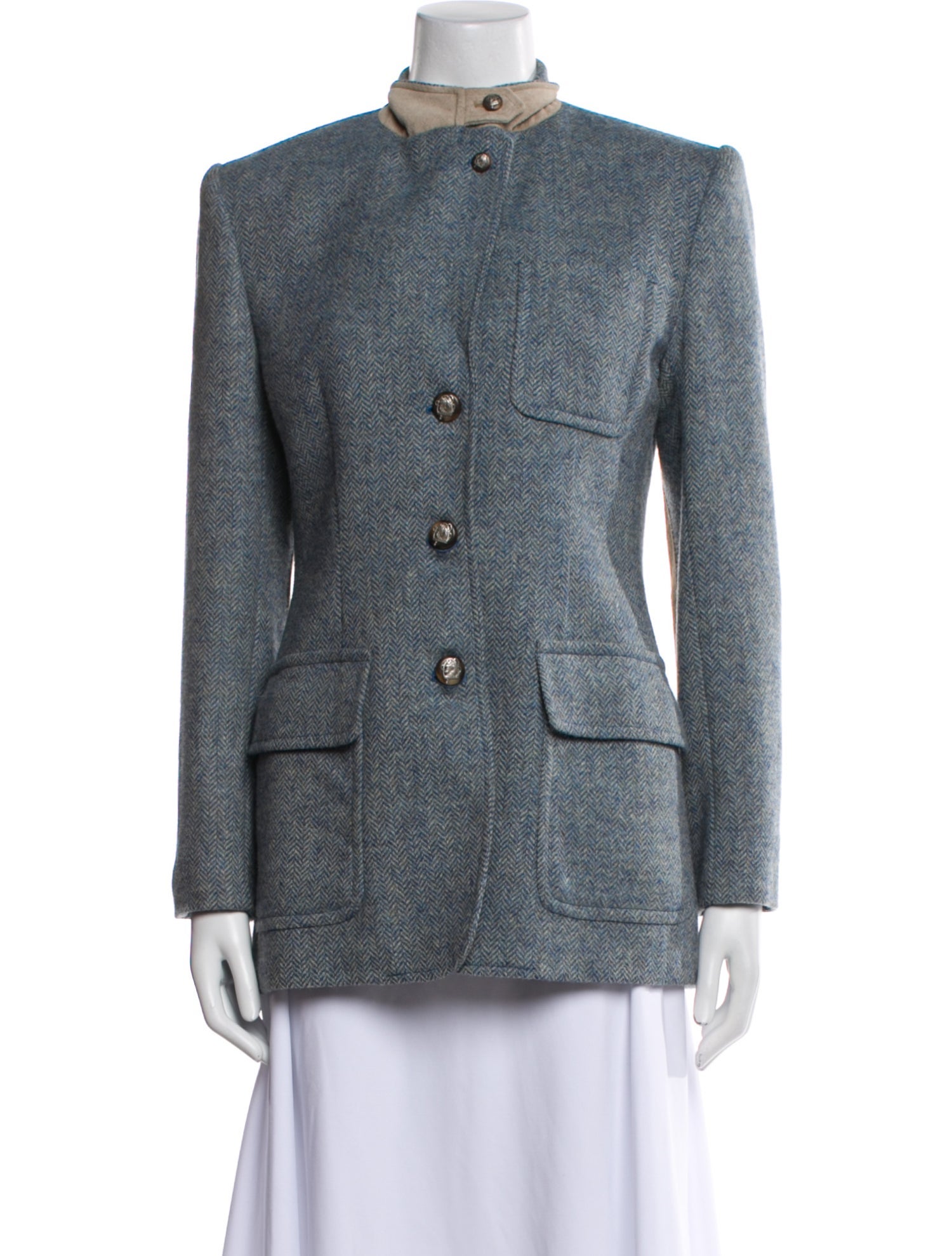 Lauren Ralph Lauren Lambswool Tweed Pattern Jacket