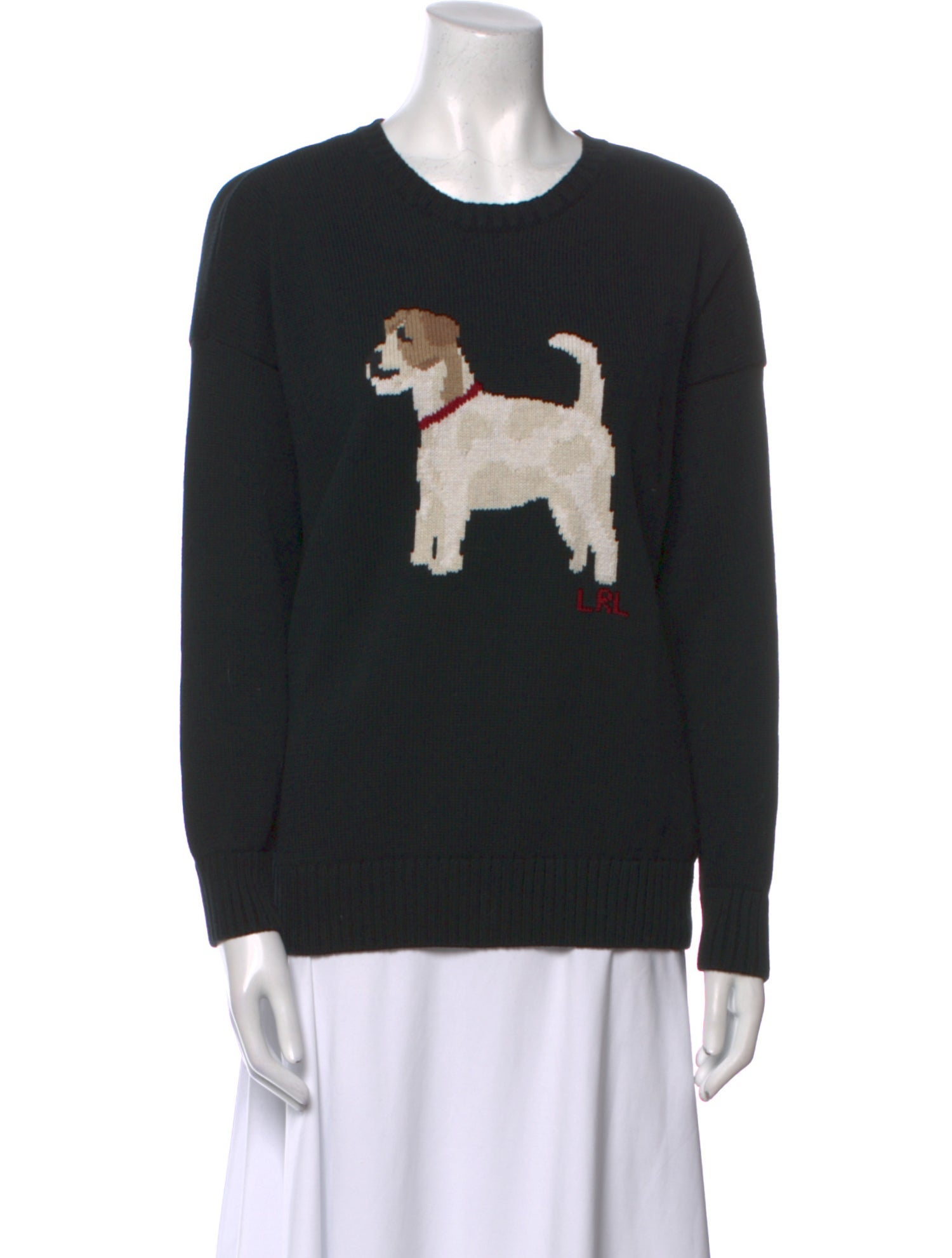 Lauren Ralph Lauren Graphic Print Crew Neck Sweater