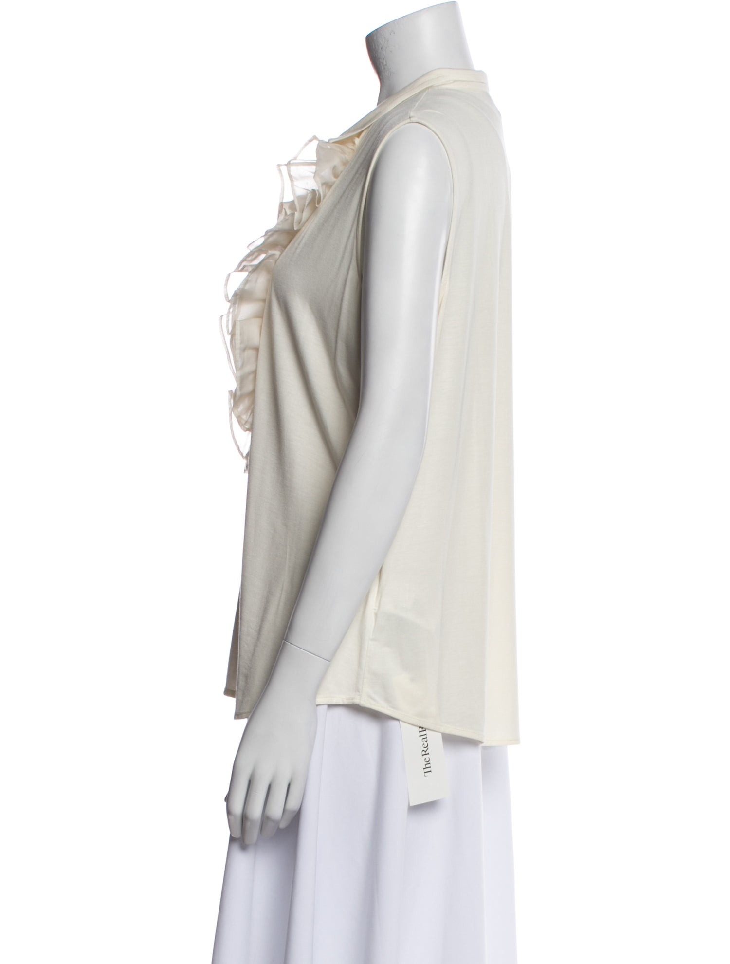 Lauren Ralph Lauren V-Neck Sleeveless Blouse