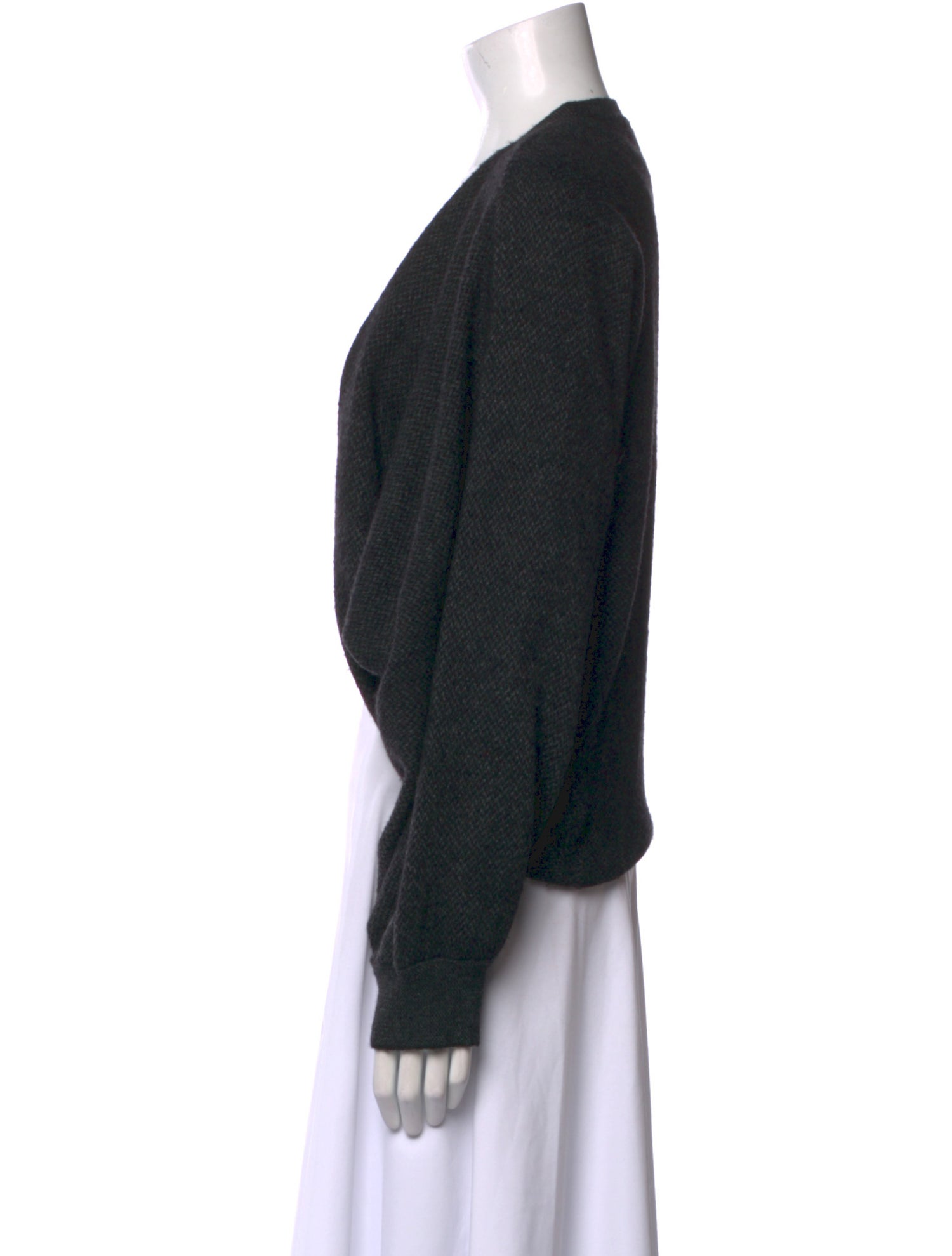 Lauren Ralph Lauren Merino Wool Open Front Sweater