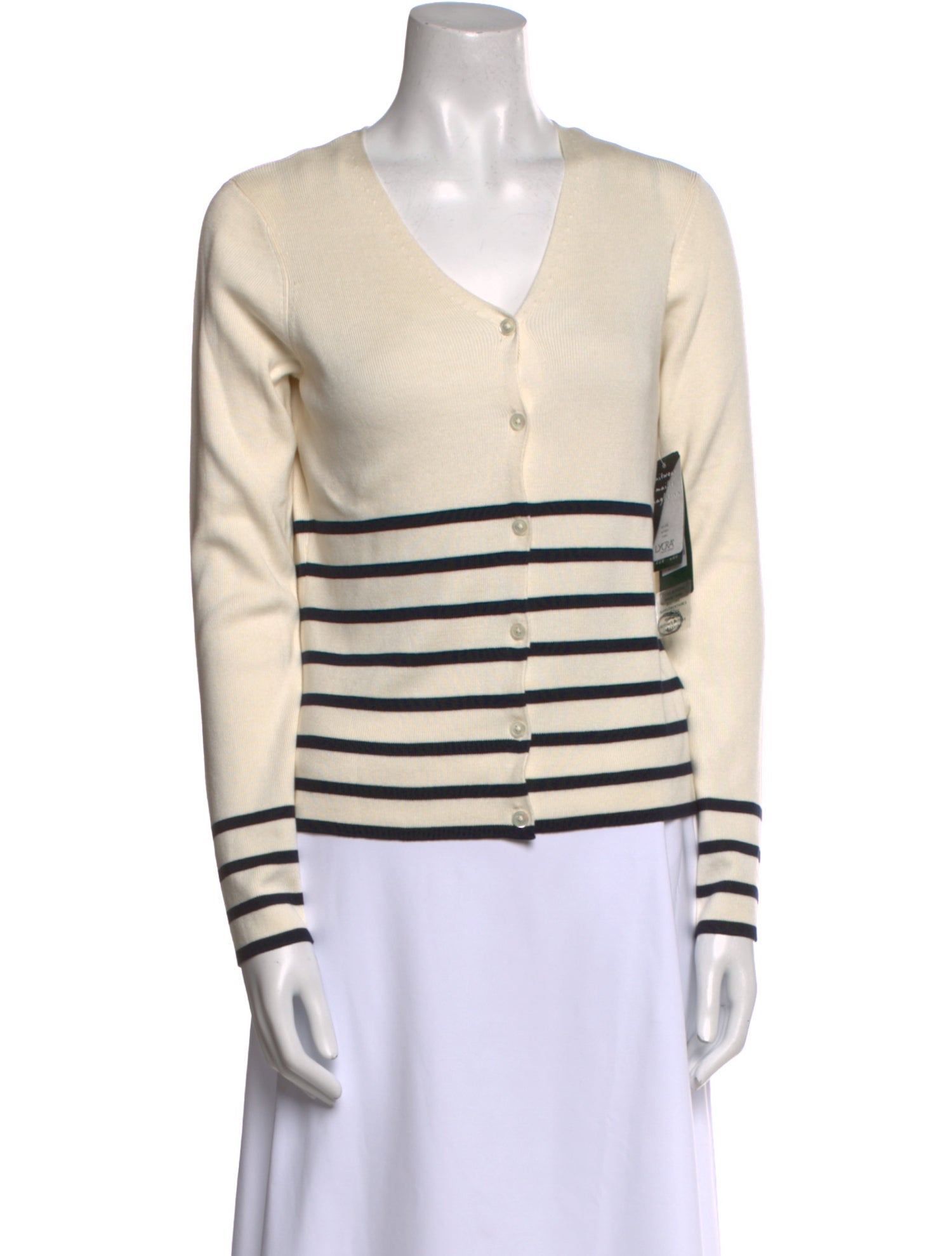 Lauren Ralph Lauren Silk Striped Top w/ Tags
