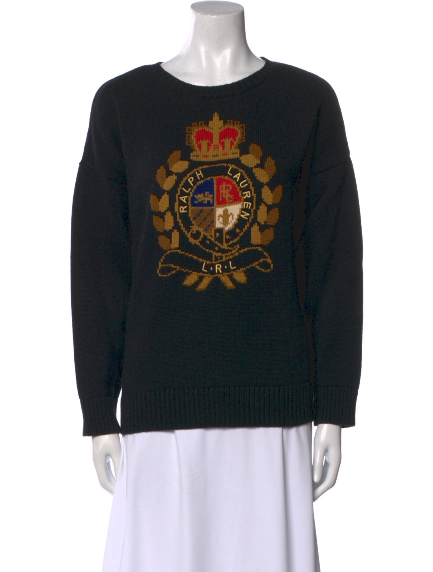 Lauren Ralph Lauren Graphic Print Crew Neck Sweater